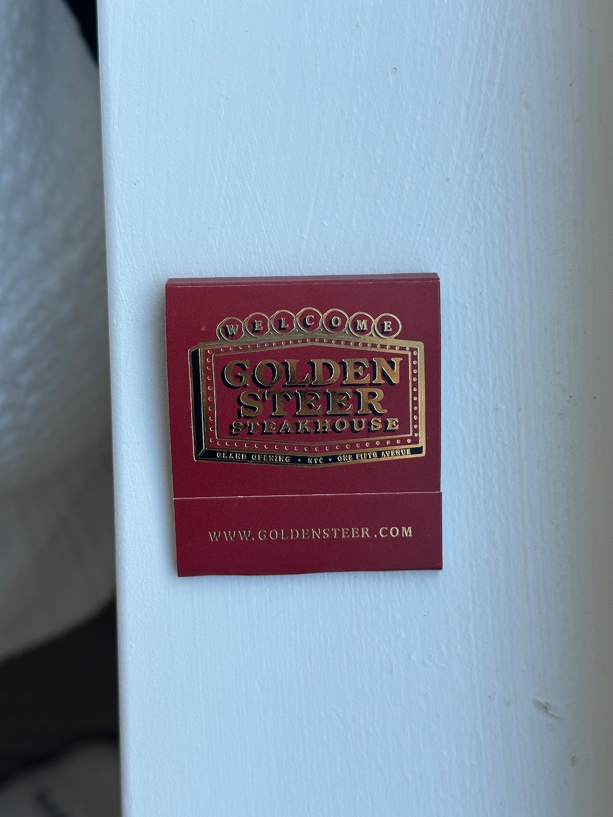 Matchbook from Golden Steer