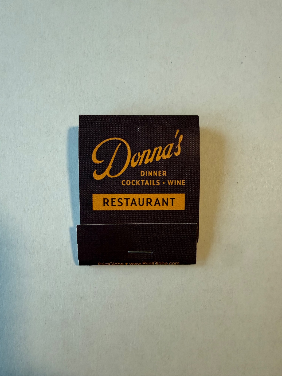 Matchbook from Donna's