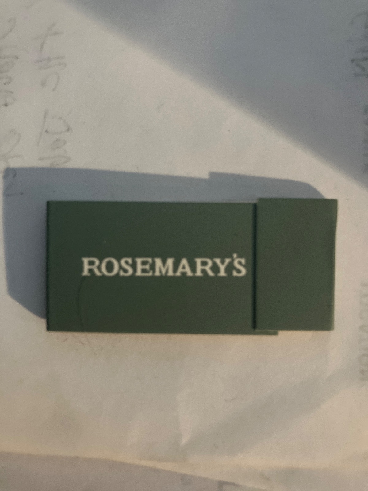 Matchbook from Rosemary's